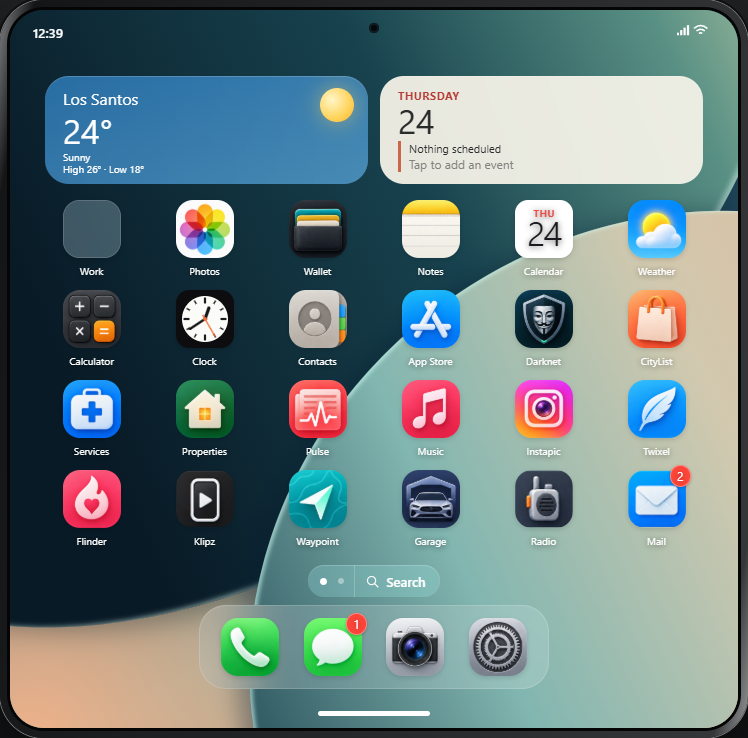 The Home Screen, unfolded